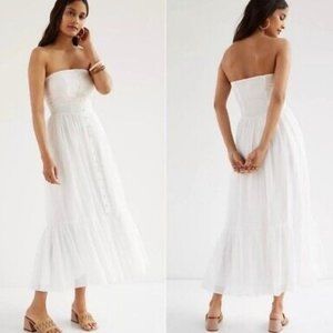 Anthropologie x Mare Mare Island Flounced Strapless Maxi Dress - NWT